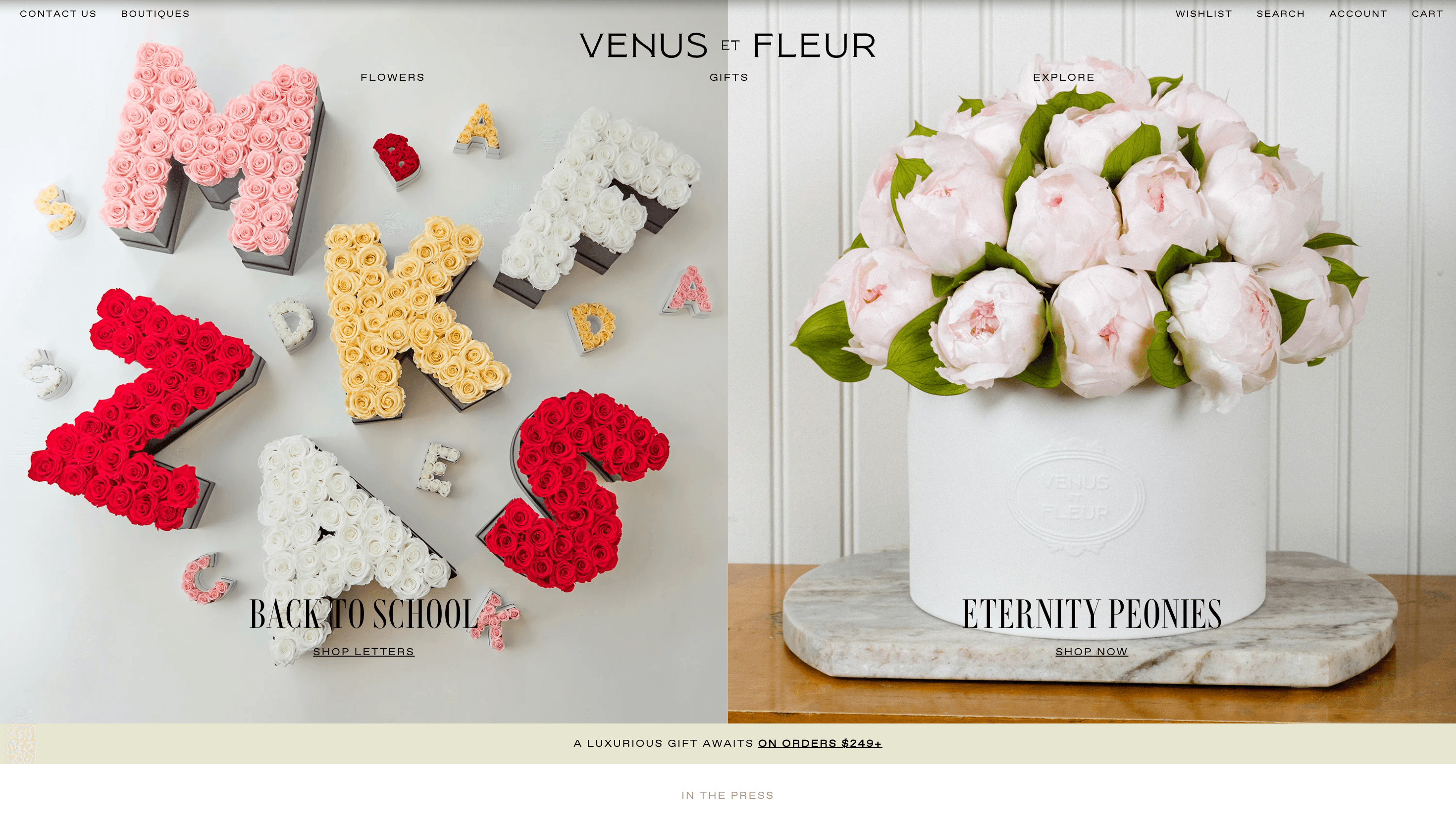 Venus Et Fleur project screenshot - Main Platform